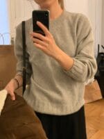 [Premium] OUNCE Racoon Cashmere Knit Sweater - Image 10