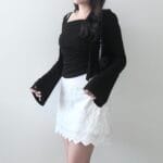 Ruched Square Charm Set