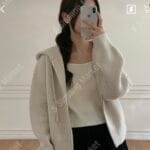 [Premium] Amygrace Hodded Knit Jacket - Image 5