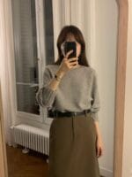 [Premium] OUNCE Racoon Cashmere Knit Sweater - Image 30