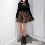 Autumn Stripes Mini Skirt