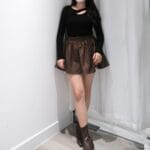 Autumn Stripes Mini Skirt - Image 5