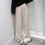 Teddy Corduroy Wide Legs Pants - Image 17