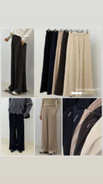 Teddy Corduroy Wide Legs Pants - Image 3