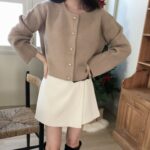 Gold Buttons Cropped Jacket - Image 23