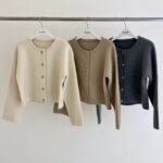 Gold Buttons Cropped Jacket - Image 15