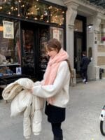 [Premium] OUNCE Fluffy Alpaca Buckle Muffler - Image 7