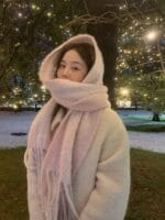 [Premium] OUNCE Alpaca Wool Soft Pastel Scarf - Image 2
