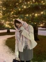 [Premium] OUNCE Alpaca Wool Soft Pastel Scarf - Image 6