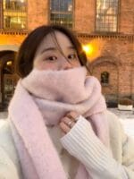 [Premium] OUNCE Alpaca Wool Soft Pastel Scarf - Image 13