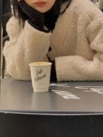 [Premium] Boucle Cloudy Teddy Coat - Image 4