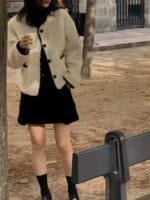 [Premium] Boucle Cloudy Teddy Coat - Image 14