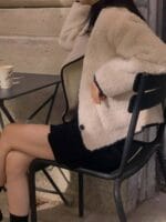 [Premium] Boucle Cloudy Teddy Coat - Image 17