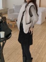 [Premium] Boucle Cloudy Teddy Vest - Image 3