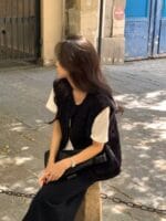 [Premium] Boucle Cloudy Teddy Vest - Image 4