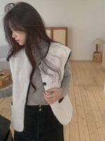[Premium] Boucle Cloudy Teddy Vest - Image 8
