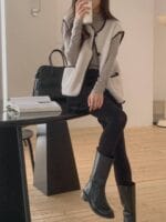 [Premium] Boucle Cloudy Teddy Vest - Image 10