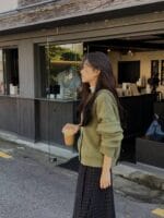 [Premium] Wool Knit Hooded Cardigan - Image 3