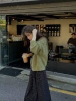 [Premium] Wool Knit Hooded Cardigan - Image 17