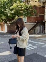 [Premium] Wool Knit Hooded Cardigan - Image 23