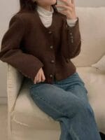 [Premium]Wool Tweed jacket - Image 4