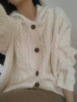 [Premium] Cable Knit Cardigan - Image 4