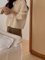 [Premium] Cable Knit Cardigan - Image 7