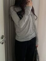 [Premium] Souffle Wool Turtleneck Basic Top - Image 4