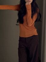 [Premium] Souffle Wool Turtleneck Basic Top - Image 5