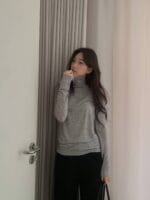 [Premium] Souffle Wool Turtleneck Basic Top - Image 7