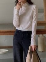 [Premium] Souffle Wool Turtleneck Basic Top - Image 13