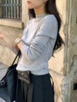 [Premium] 100% Wool Basic Top - Image 2