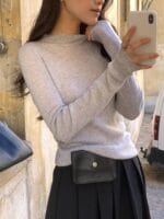 [Premium] 100% Wool Basic Top - Image 15