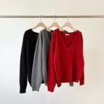 [Premium] OUNCE Lazy Deep V Knit