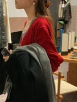 [Premium] OUNCE Lazy Deep V Knit - Image 13