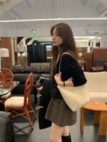 [Premium] OUNCE Pleated Boat Neck Long Sleeve Tee - Image 12