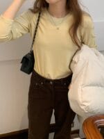 [Premium] OUNCE Dove Wool Tencel Tee - Image 6