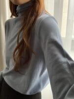 [Premium] OUNCE Soft Wool-Tencel Turtleneck - Image 12