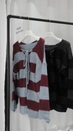 Multiways Tie Stripes Knit - Image 20