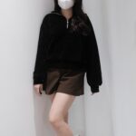 Corduroy Half Zip Polo Top - Image 2