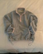 Girly Half Zip Fleeced Sweater - Image 6