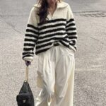 Half Zip Stripes Knit - Image 29