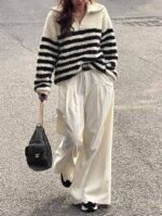 Half Zip Stripes Knit - Image 35