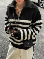 Half Zip Stripes Knit - Image 22