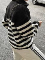 Half Zip Stripes Knit - Image 25