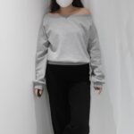 Slouchy Bare Shoulder Pullover - Image 8