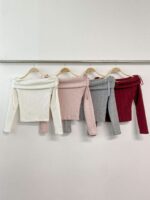 Double Ribbon Off Shoulder Top - Image 19