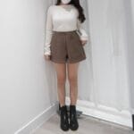 [Premium] OUNCE Boat Neck Rib Crop Tee