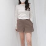 [Premium] OUNCE Boat Neck Rib Crop Tee - Image 2