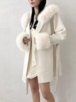 1️⃣周年驚喜價🫢 Removable Fur 60% Wool Coat - Image 12
